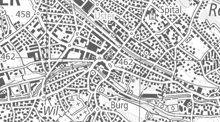 Kartenausschnitt: 8610 Uster