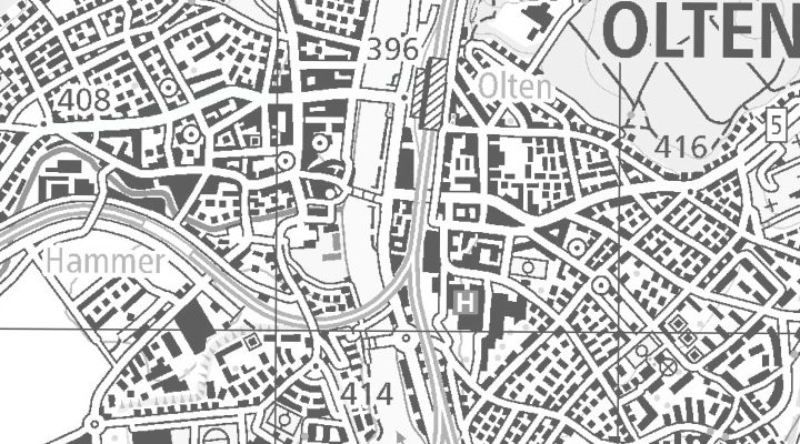 Kartenausschnitt: Aarburgerstrasse 1, 4600 Olten