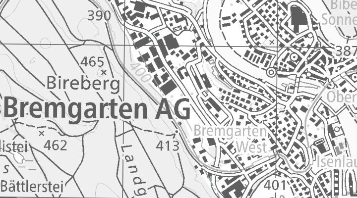 Kartenausschnitt: Oberebenestrasse 41, 5620 Bremgarten AG