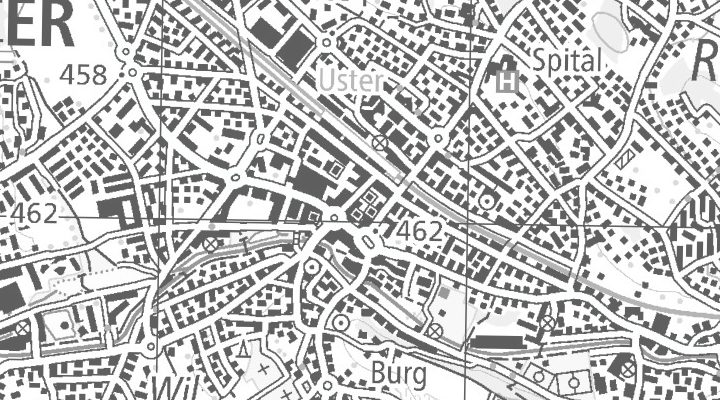 Kartenausschnitt: Poststrasse 7, 8610 Uster