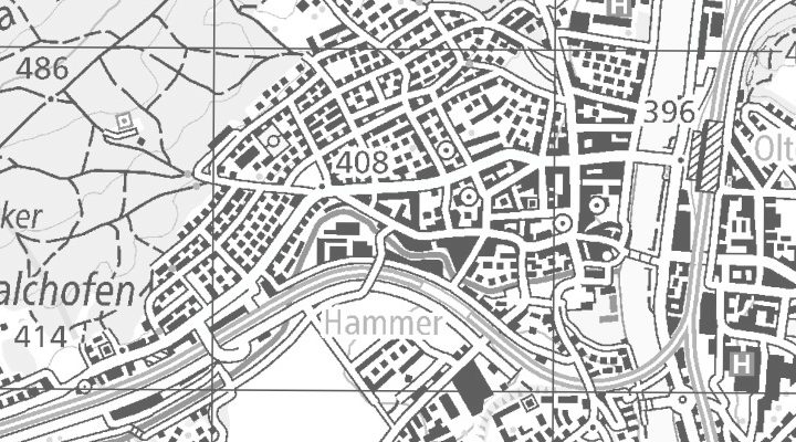 Kartenausschnitt: Solothurnerstrasse 74, 4600 Olten