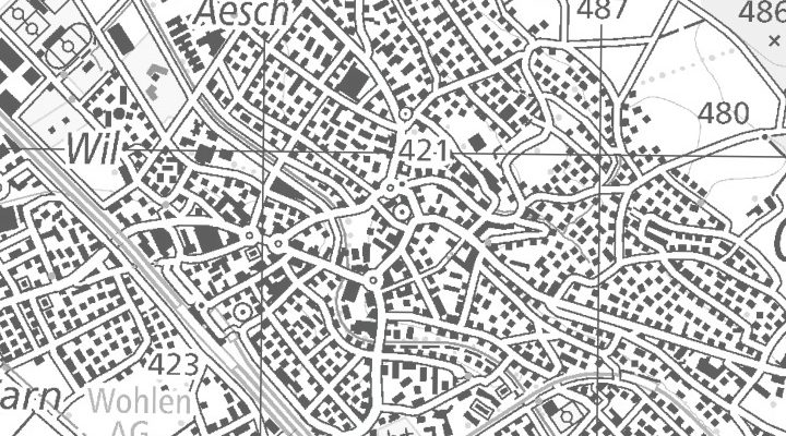 Kartenausschnitt: Chilegässli 1, 5610 Wohlen