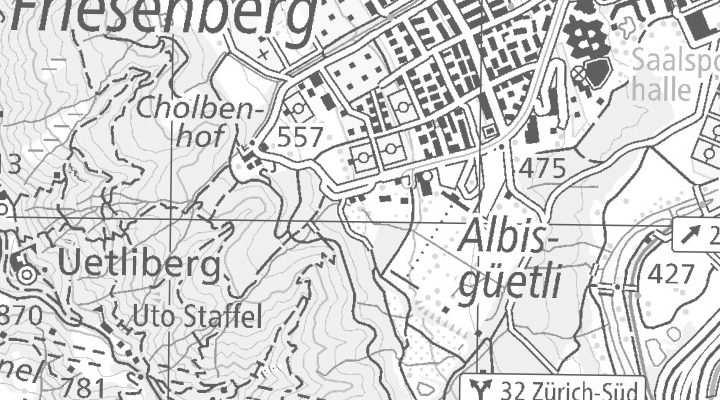 Kartenausschnitt: 8045 Sihlcity