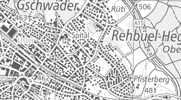 Kartenausschnitt: Wagerenstrasse 45, 8610 Uster