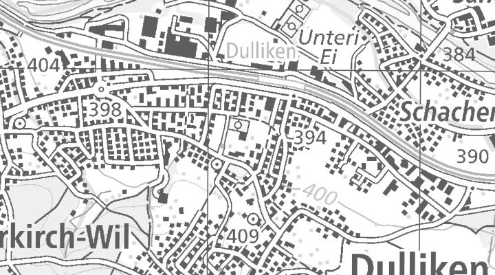 Kartenausschnitt: Dulliken
