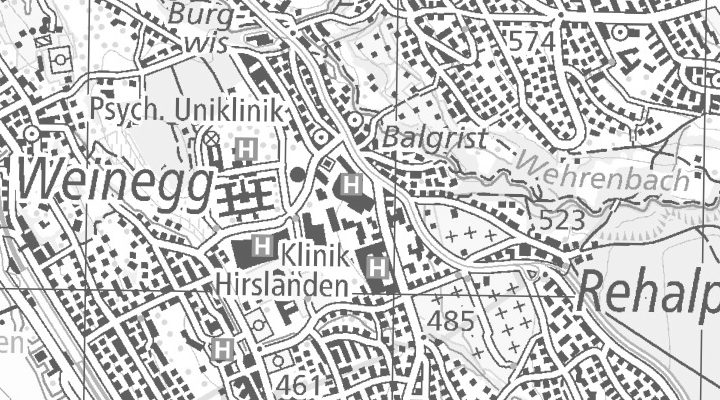 Kartenausschnitt: Forchstrasse 340, 8008 Zürich