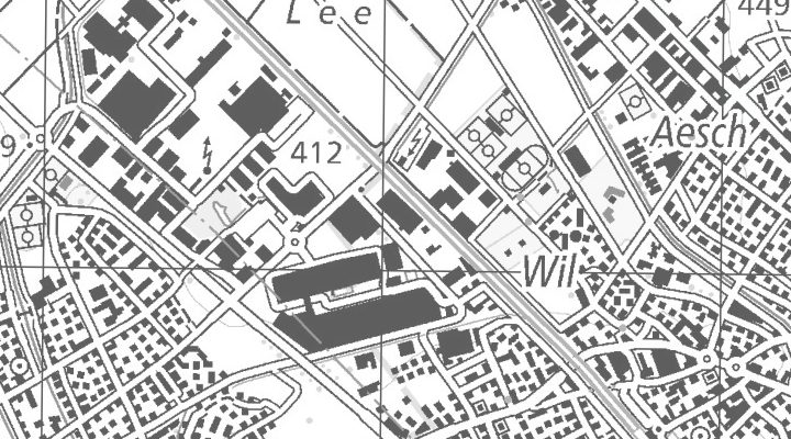 Kartenausschnitt: Industriestrasse 32, 5610 Wohlen AG