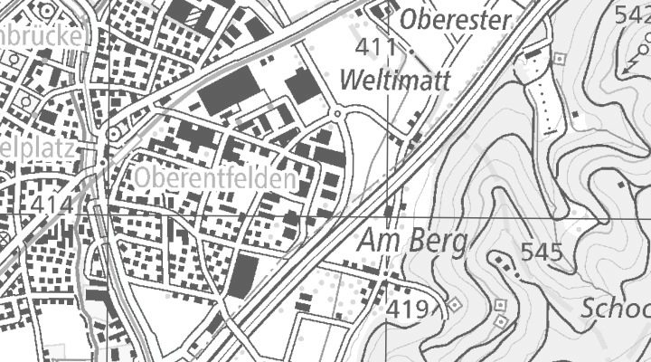 Kartenausschnitt: Industriestrasse 29, 5036 Oberentfelden