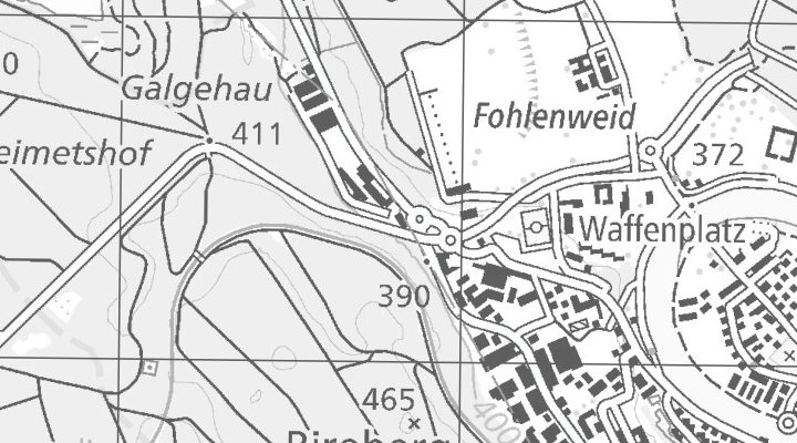 Kartenausschnitt: Fischbacherstrasse 15, 5620 Bremgarten AG