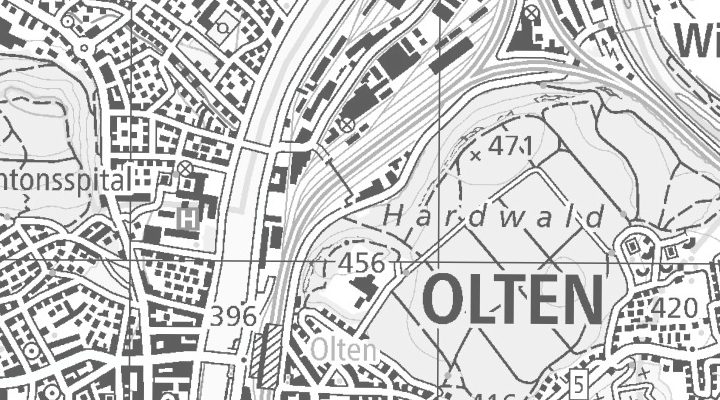 Kartenausschnitt: Tannwaldstrasse 88, 4600 Olten