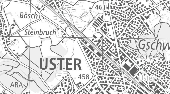 Kartenausschnitt: Ackerstrasse 47, 8610 Uster