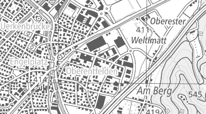 Kartenausschnitt: Industriestrasse 19, 5036 Oberentfelden