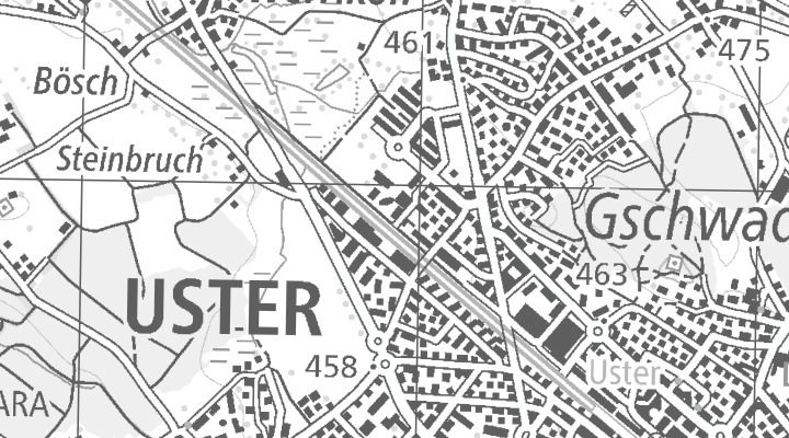 Kartenausschnitt: Industriepark 5, 8610 Uster