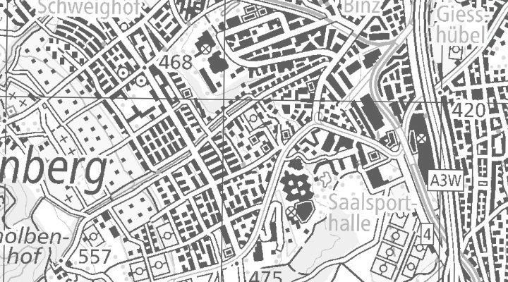 Kartenausschnitt: Edenstrasse 20, 8045 Zürich