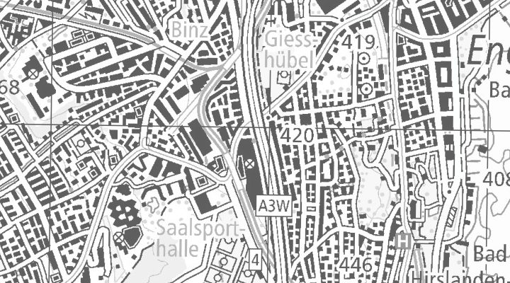 Kartenausschnitt: Kalandergasse 1, 8045 Zürich