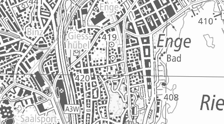 Kartenausschnitt: 8002 Zürich