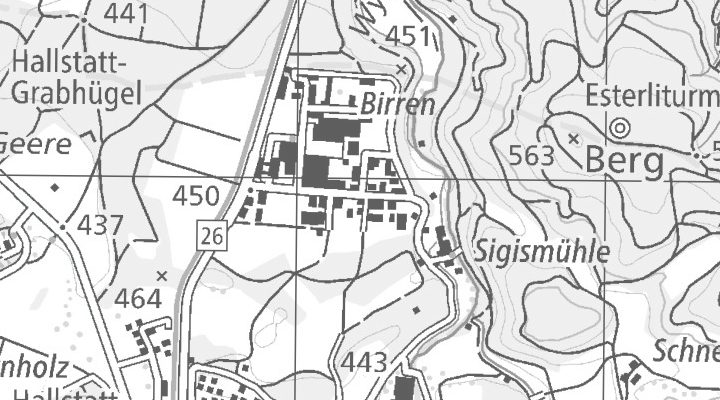 Kartenausschnitt: Birren 24, 5703 Seon