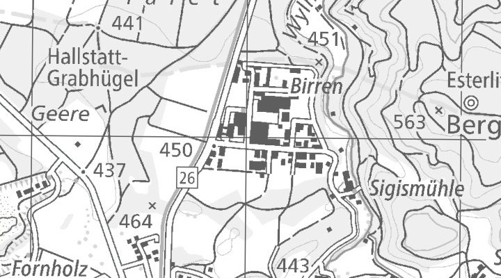 Kartenausschnitt: Birren 5, 5703 Seon