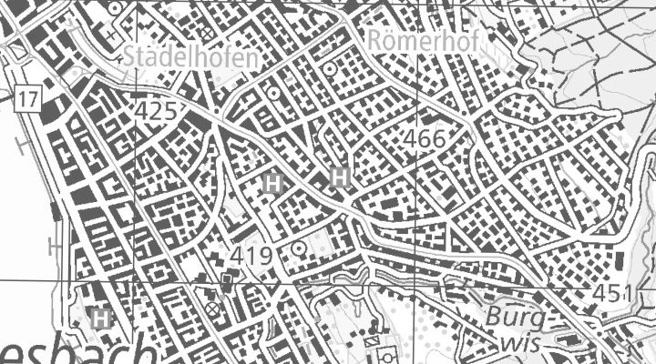 Kartenausschnitt: Minervastrasse 144, 8032 Zürich
