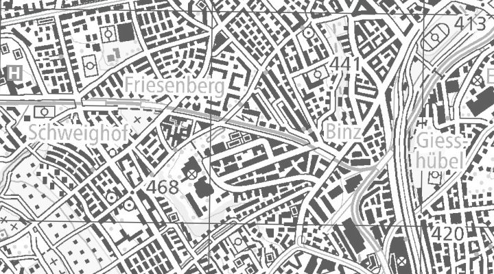 Kartenausschnitt: Räffelstrasse 24, 8045 Zürich