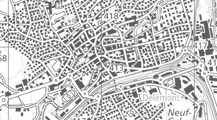 Kartenausschnitt: 2800 Delémont