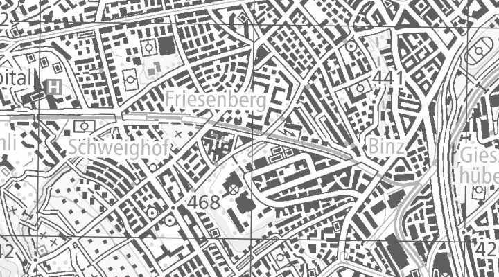 Kartenausschnitt: Sieberstrasse 22, 8055 Zürich