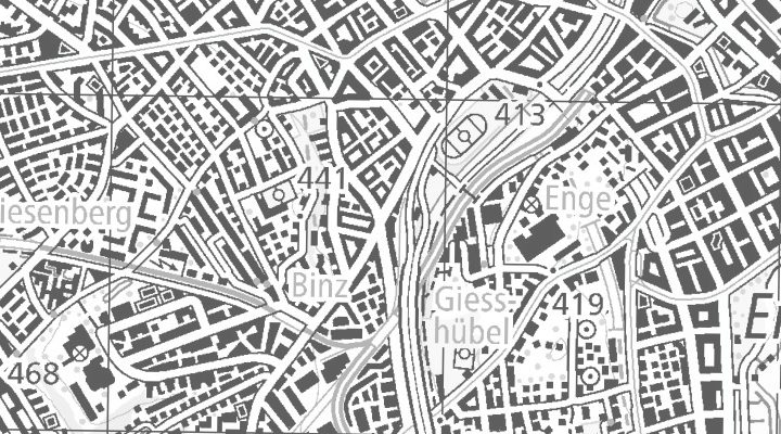 Kartenausschnitt: Manessestrasse 85, 8045 Zürich
