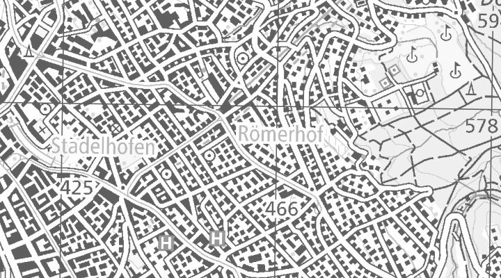 Kartenausschnitt: 8032 Zürich