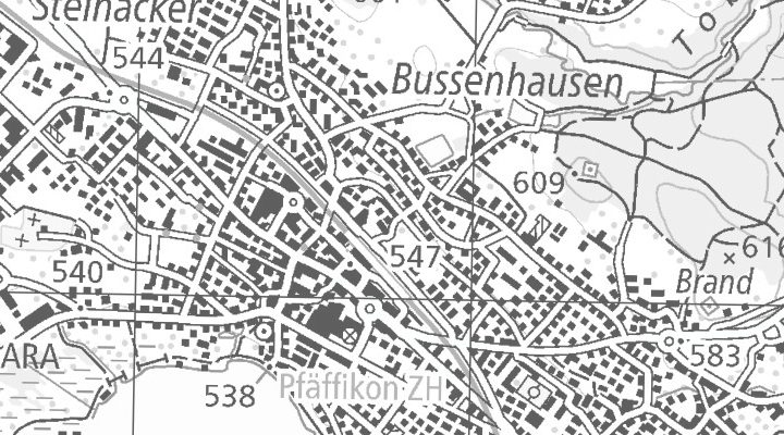 Kartenausschnitt: 8330 Pfäffikon
