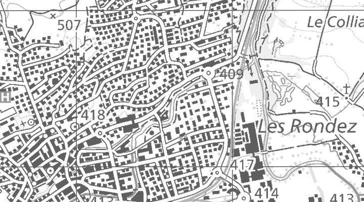 Kartenausschnitt: Rue du 24 Septembre 11, 2800 Delémont