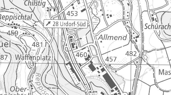 Kartenausschnitt: Heinrich-Stutz-Strasse 2, 8902 Urdorf