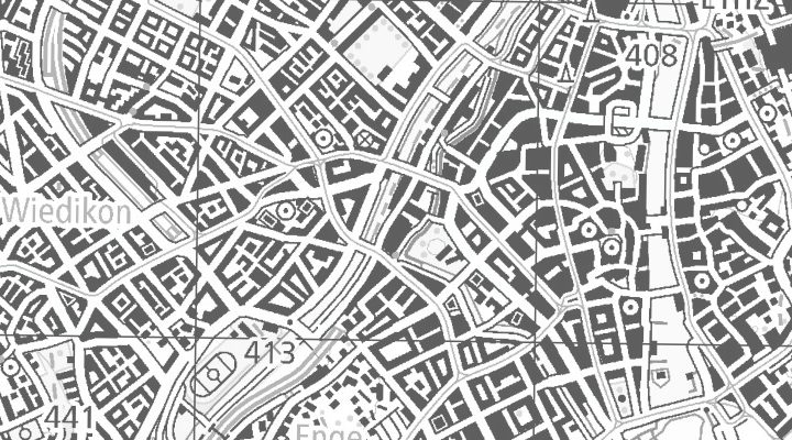 Kartenausschnitt: Selnaustrasse 32/36, 8001 Zürich