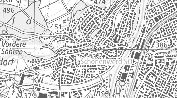 Kartenausschnitt: Oltnerstrasse 45, 5013 Niedergösgen