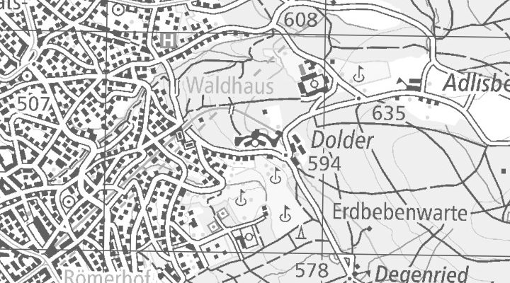 Kartenausschnitt: Kurhausstrasse 65, 8032 Zürich
