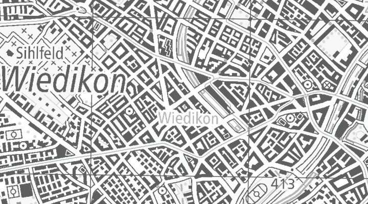 Kartenausschnitt: Kalkbreitestrasse 51, 8003 Zürich
