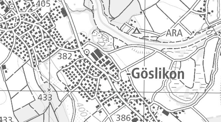 Kartenausschnitt: Brühlmattenstrasse 24, 5525 Fischbach-Göslikon