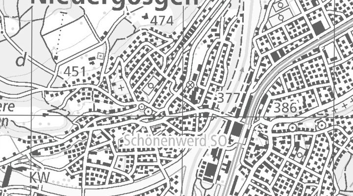 Kartenausschnitt: Jurastrasse 13, 5013 Niedergösgen