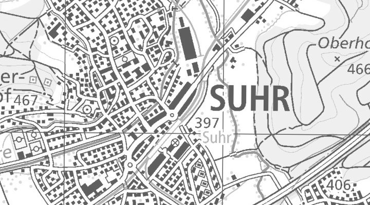 Kartenausschnitt: Bernstrasse Ost 49, 5034 Suhr