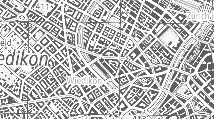 Kartenausschnitt: Badenerstrasse 141, 8004 Zürich