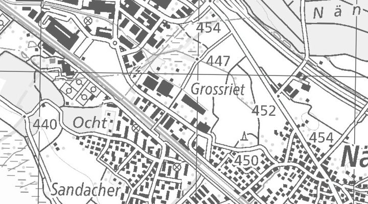 Kartenausschnitt: Gewerbestrasse 12, 8606 Nänikon