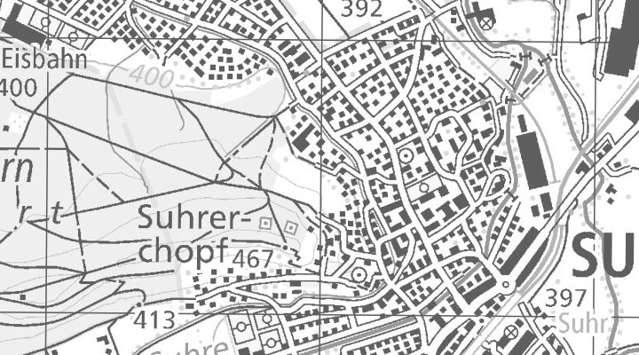 Kartenausschnitt: Wynenfeld, 5034 Suhr