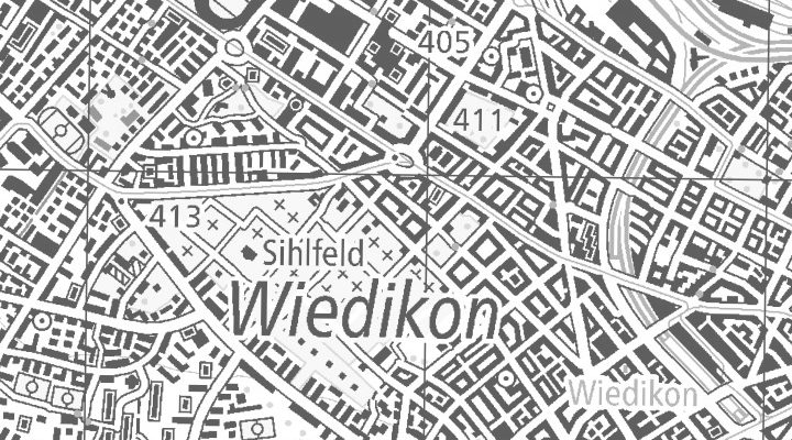 Kartenausschnitt: Friedaustrasse 3, 8003 Zürich