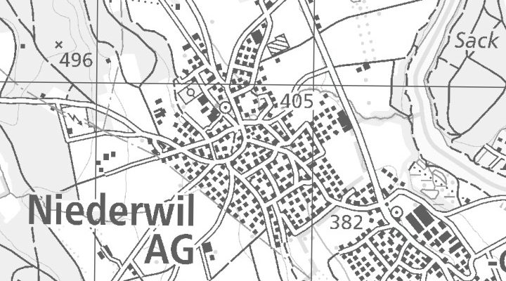 Kartenausschnitt: Reusspark 2, 5524 Niederwil AG