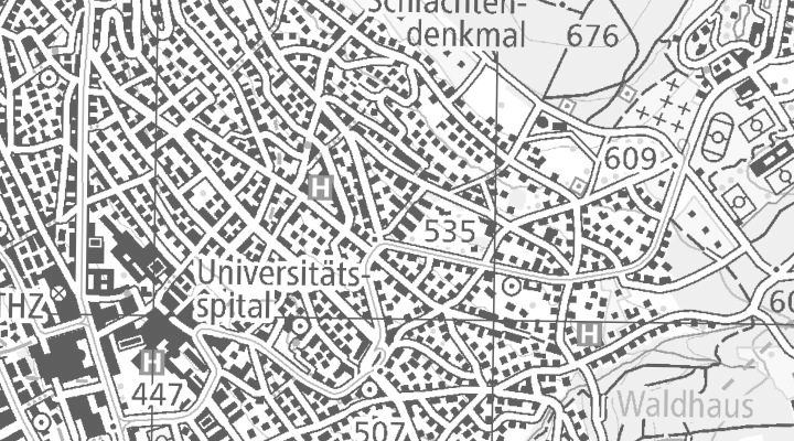 Kartenausschnitt: Toblerstrasse 80, 8044 Zürich