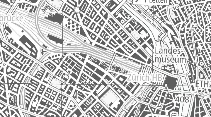 Kartenausschnitt: Steinstraße 21, 8036 Zürich
