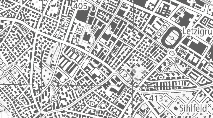 Kartenausschnitt: Flüelastrasse 51, 8047 Zürich