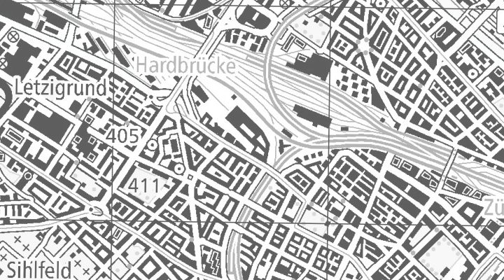 Kartenausschnitt: Güterstrasse 33, 8004 Zürich