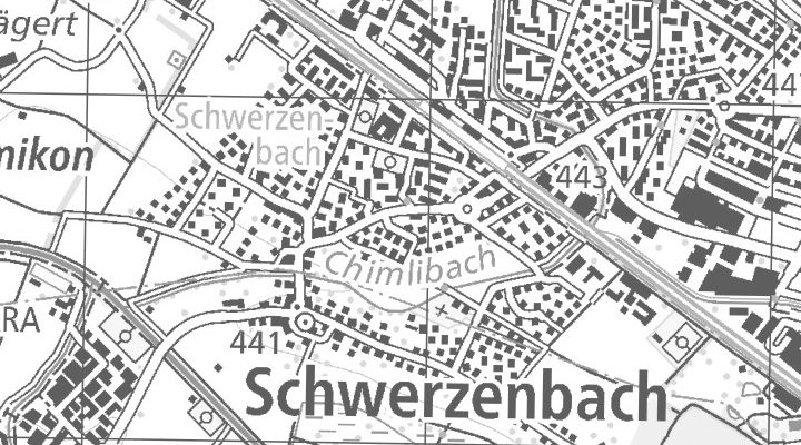 Kartenausschnitt: 8603 Schwerzenbach