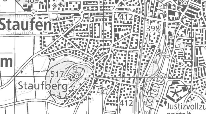 Kartenausschnitt: 5603 Staufen