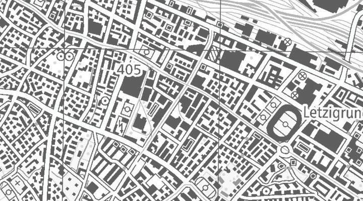 Kartenausschnitt: Flurstrasse 55, 8048 Zürich